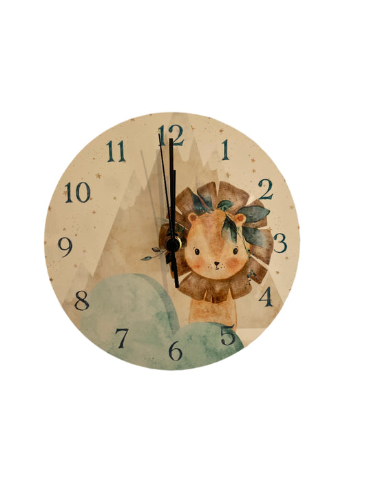 Children's Clock - Lion