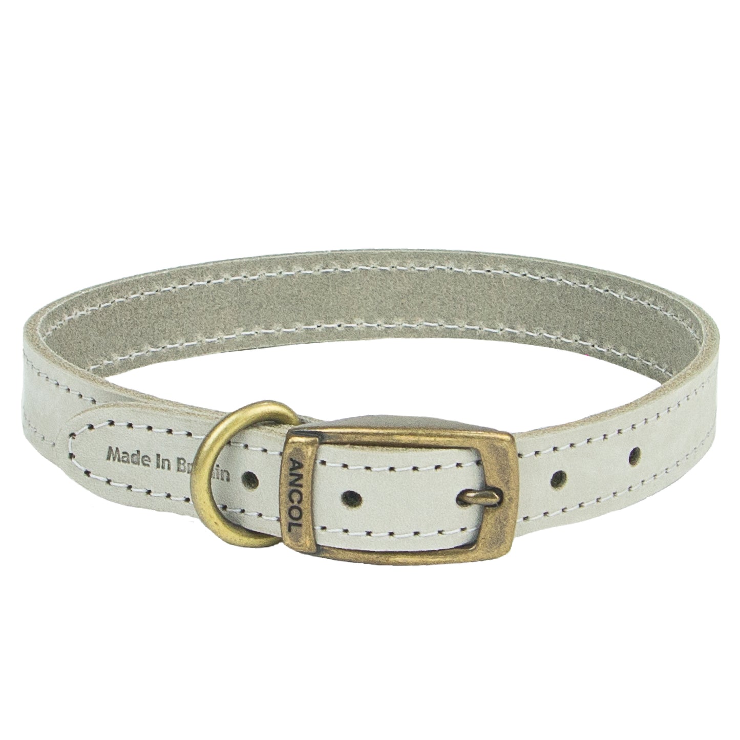 Timberwolf Leather Collar