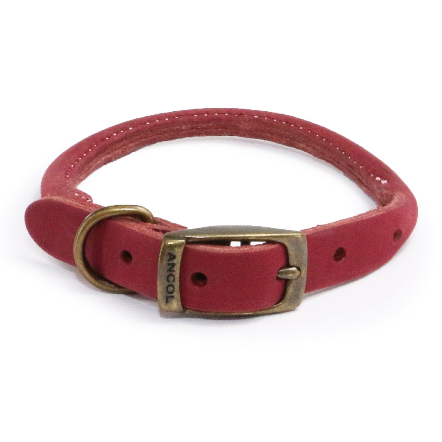 Timberwolf Leather Rolled Collar