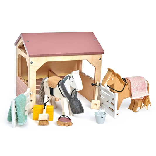 Wooden Play Set - Farm Stables