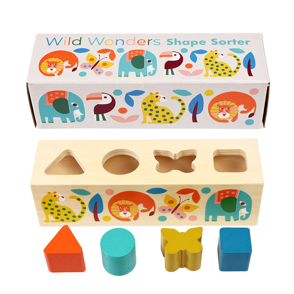 Wooden Shape Sorter - Wild Wonders