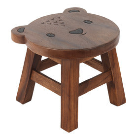 Wooden Stool - Bear