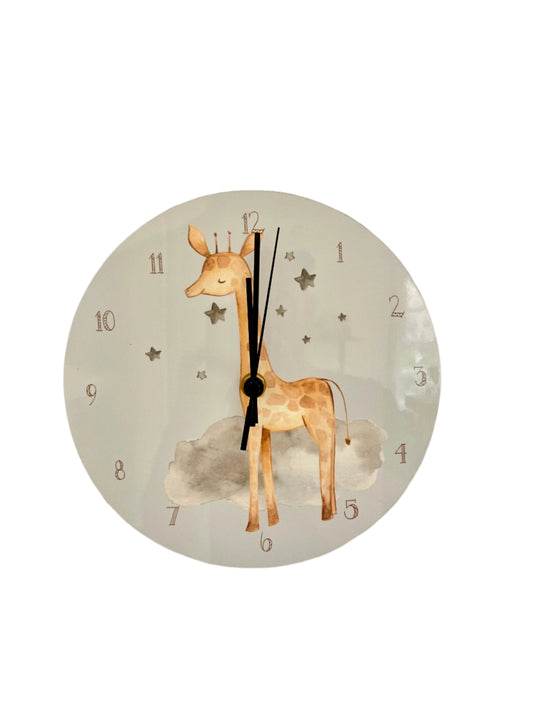 Children's Clock - Giraffe