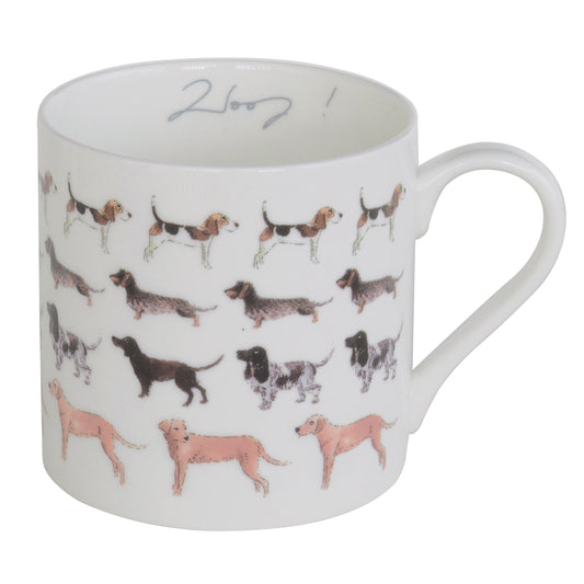 Bone China Mug - Dogs Woof