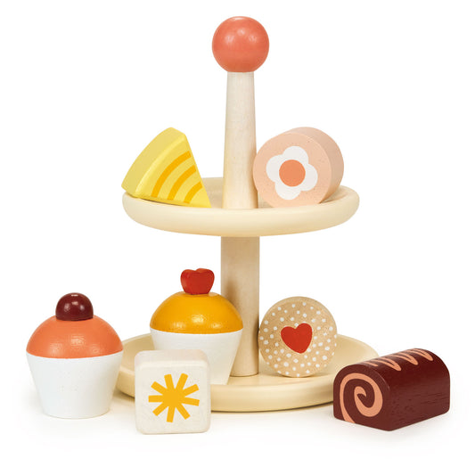 Wooden Play Set - Cupcake Stand