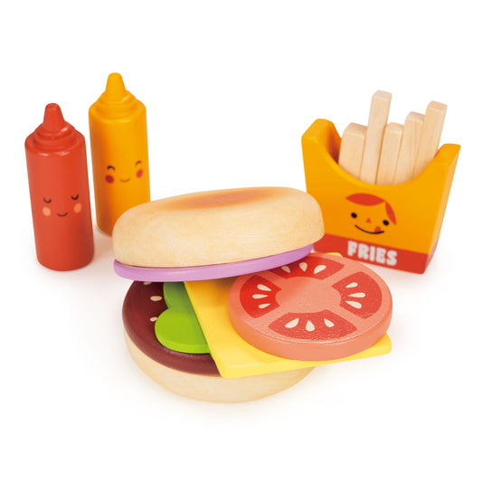 Wooden Play Set - Take Out Burger