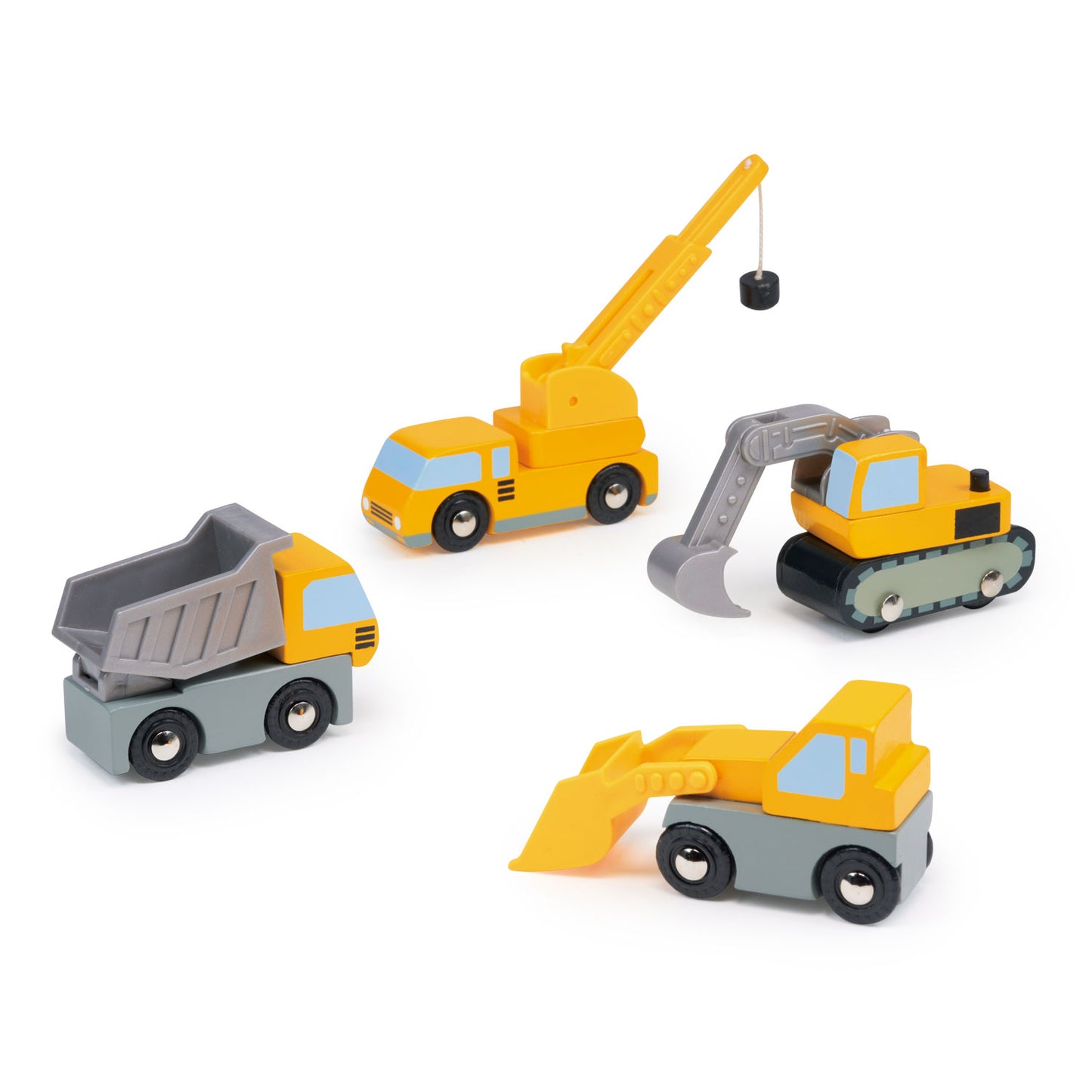 Wooden Play Set - Building Vehicles