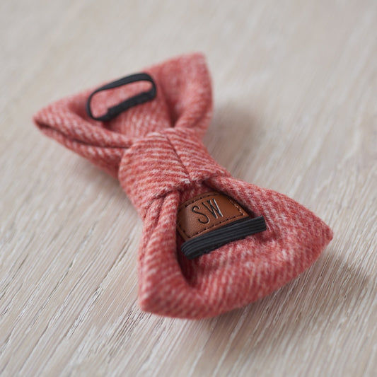 Tweed Bowtie - Orange