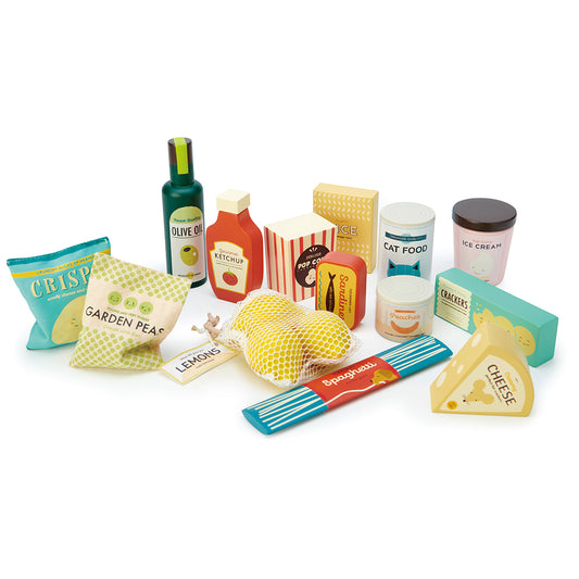 Wooden Play Set - Supermarket Grocery Set