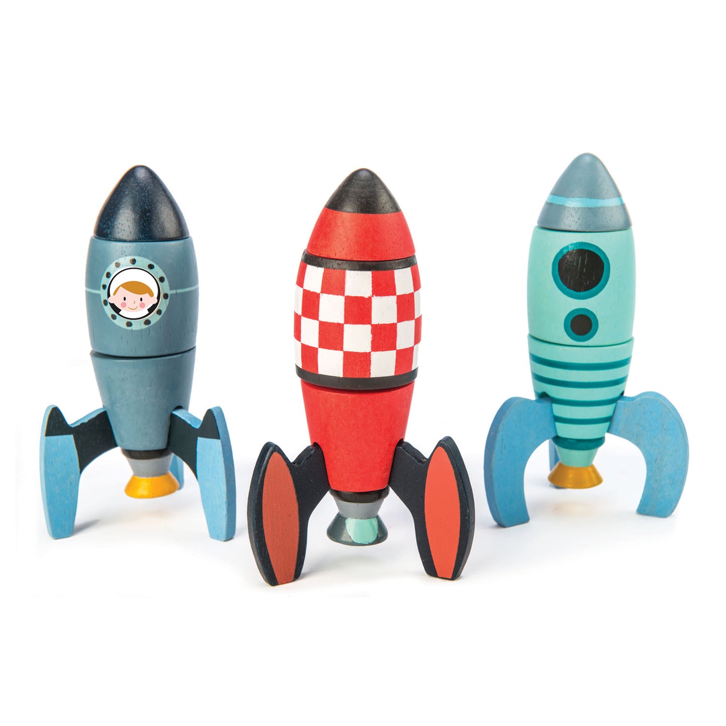 Wooden Play Set - Rocket Construction