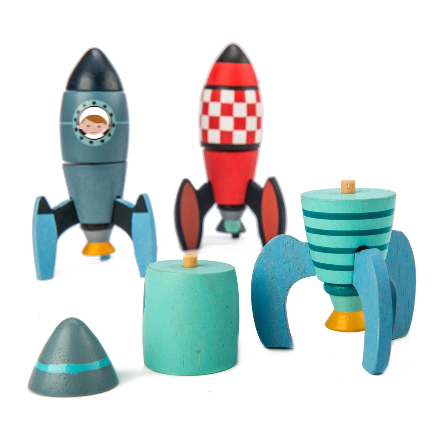 Wooden Play Set - Rocket Construction