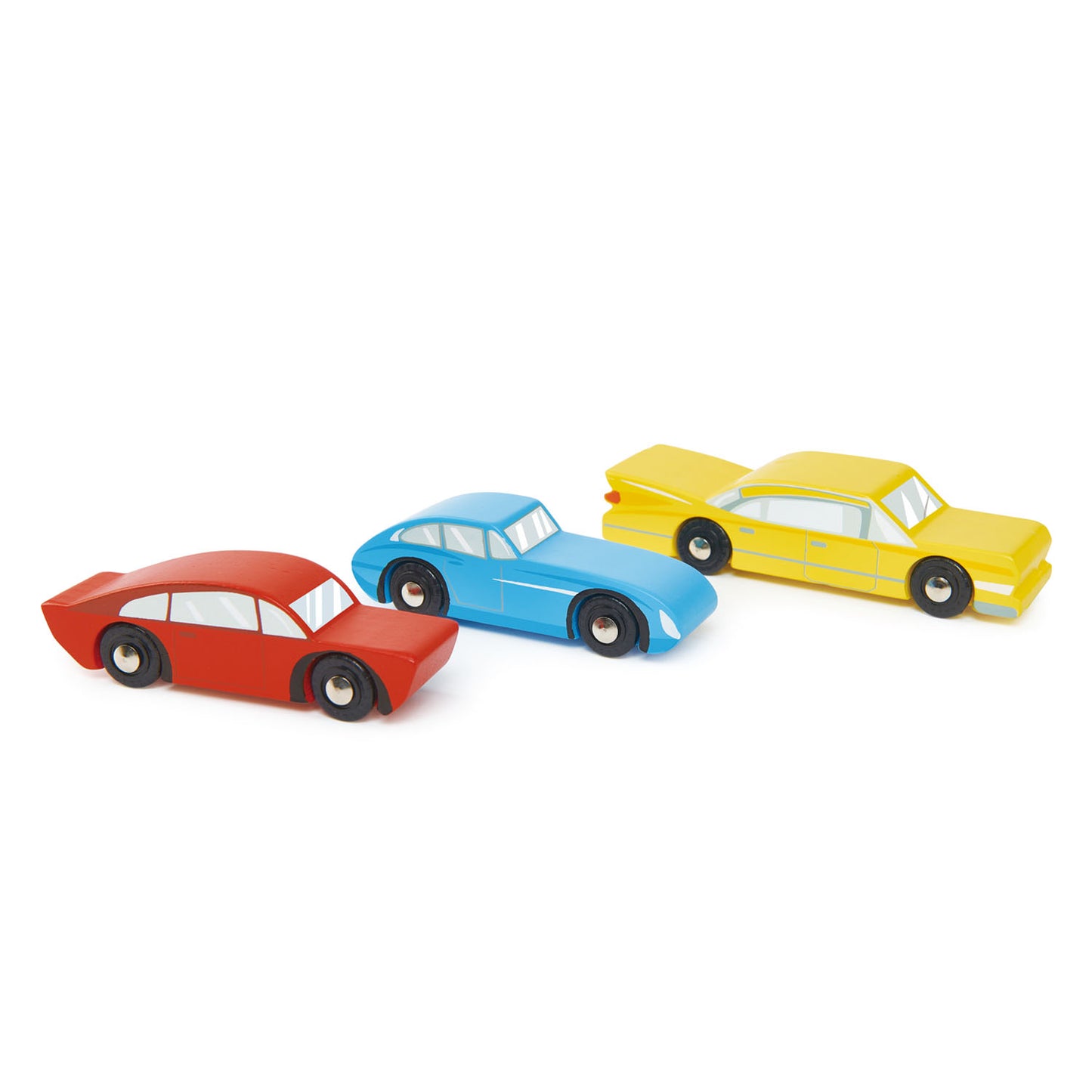 Wooden Play Set - Retro Cars