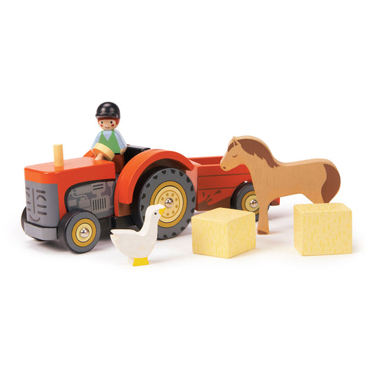 Wooden Play Set - Farmyard Tractor