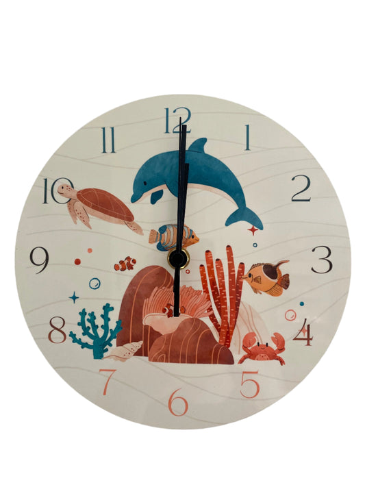 Children's Clock - Under the Sea