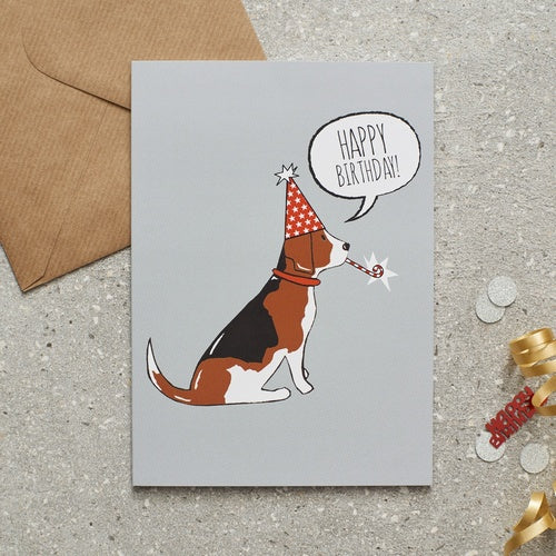 Happy Birthday Card - Beagle