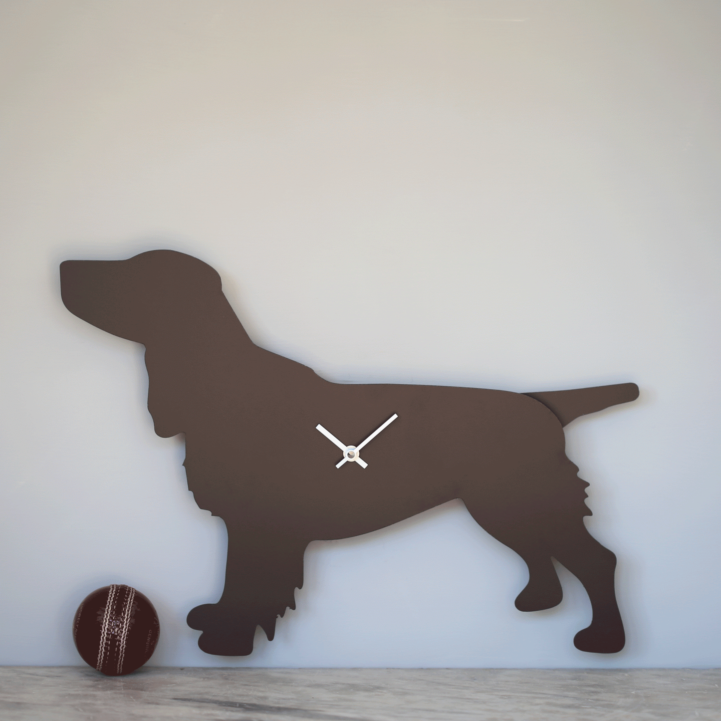 Wagging Tail Clock - Brown Spaniel