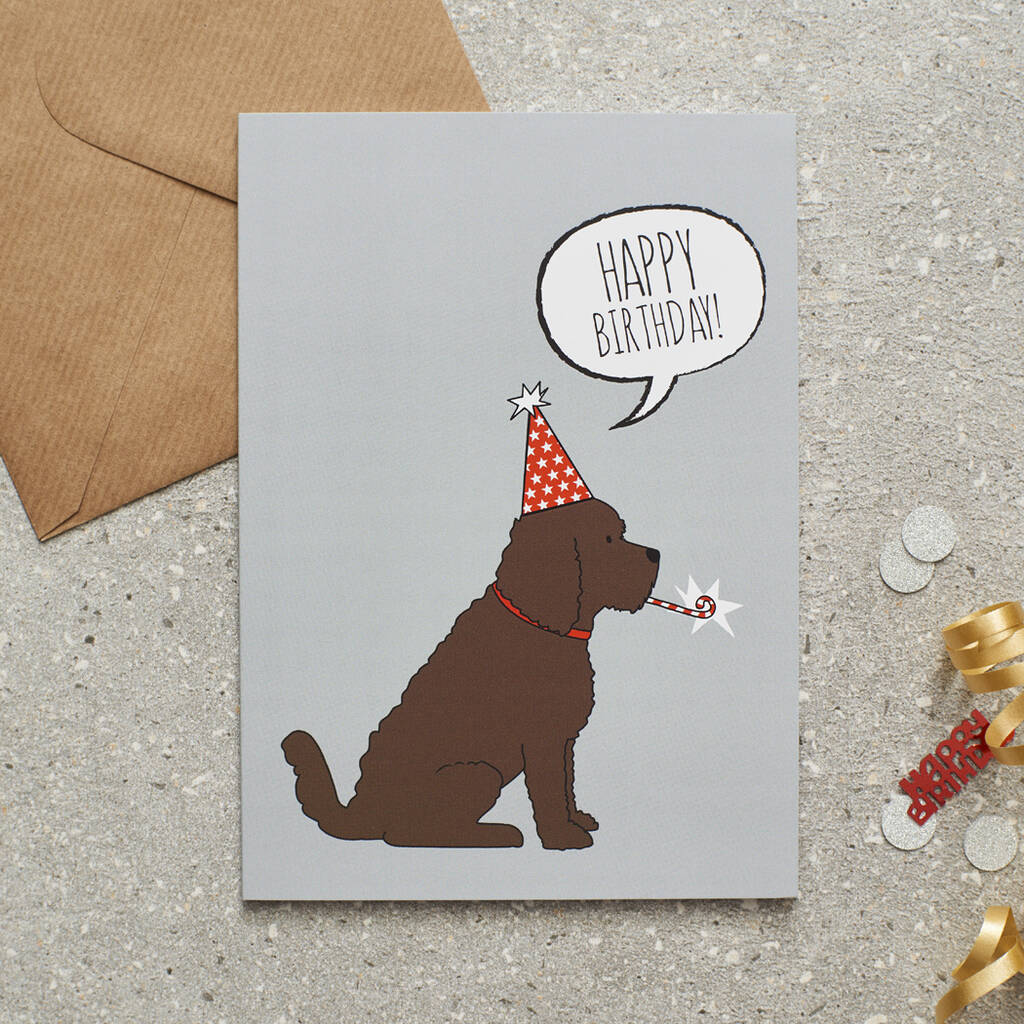 Happy Birthday Card - Cockapoo