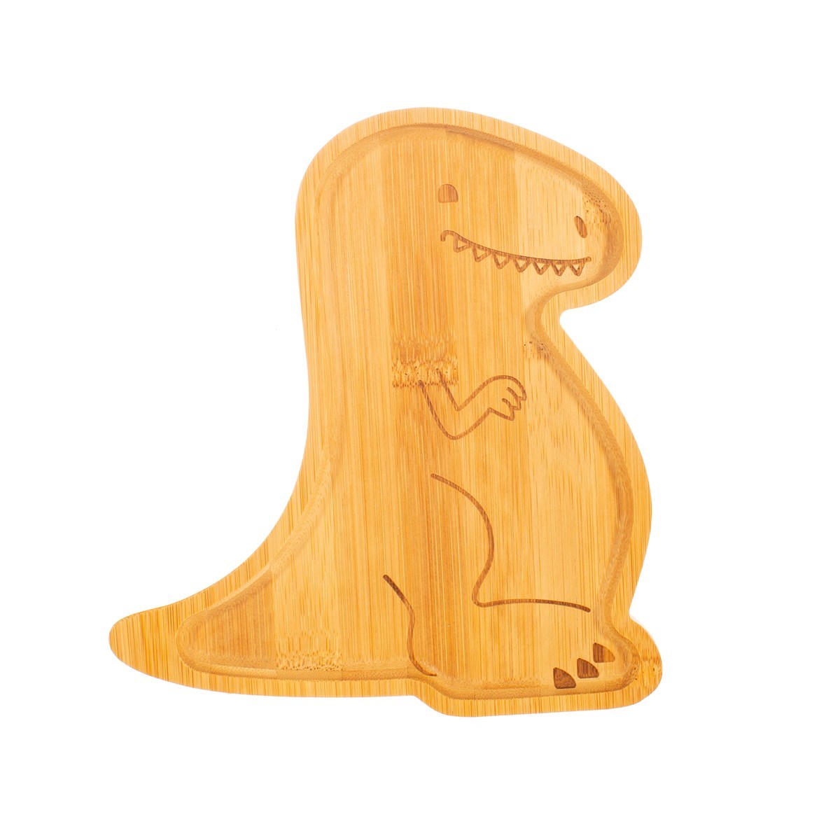 Bamboo Plate - Dinosaur