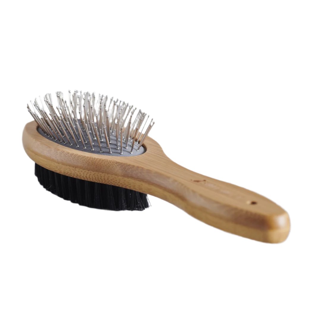 Bamboo Dog Brush - Double Sided