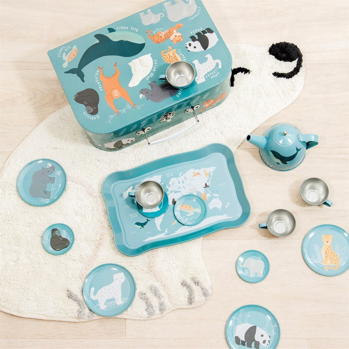 Tea Set - Endangered Animals