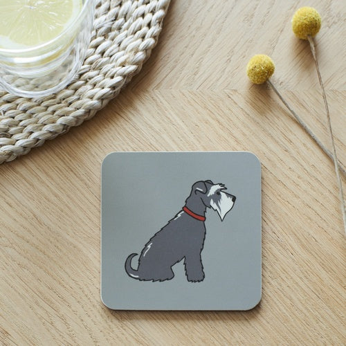 Dog Coaster - Grey Shnauzer