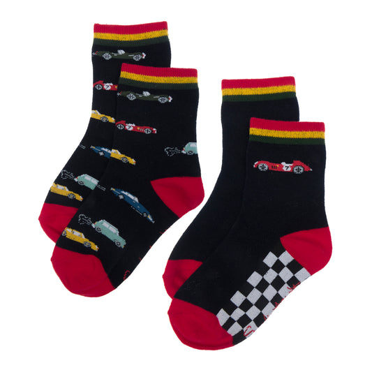 Luxury Childrens Socks - Cars (Set of 2)