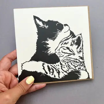 Luxury Cat Cards - Cuddle Time