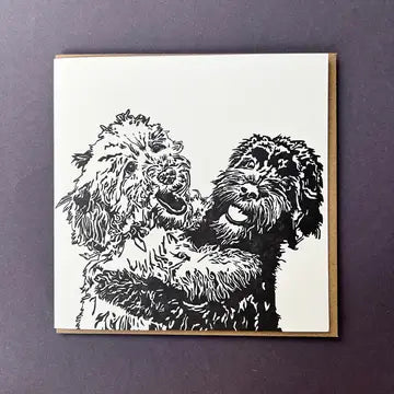 Luxury Dog Cards - Cockapoo Cuddle