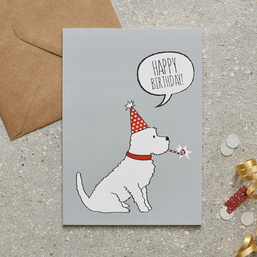 Happy Birthday Card - Westie